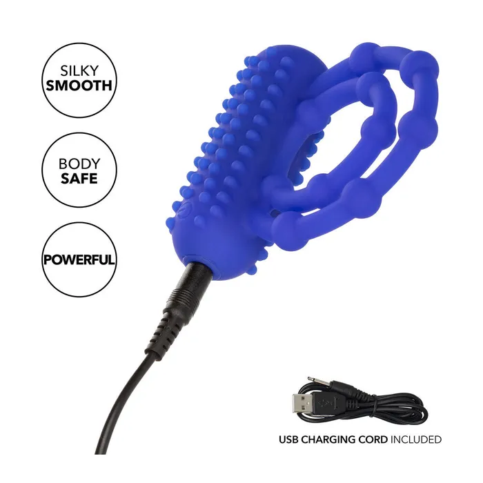 California Exotic Male Sex Toys 10 Bead Maximus Rechargeable Cock Ring