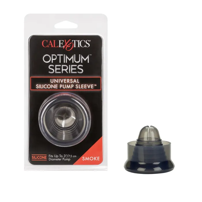 California Exotic Optimum Series Universal Silicone Pump Sleeve Smoke Male Sex Toys