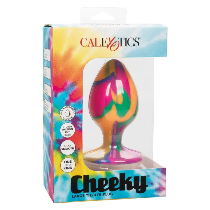 Cheeky Large Tie Dye Butt Plug California Exotic Anal