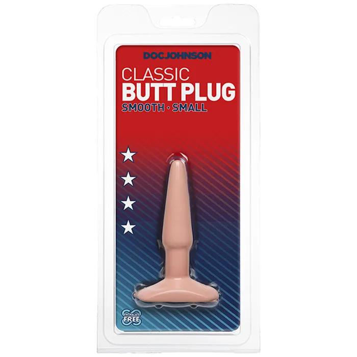 Doc Johnson Classic Smooth Butt Plug Small Flesh Pink Anal Doc Johnson Classic Smooth Butt Plug Small Flesh Pink Anal