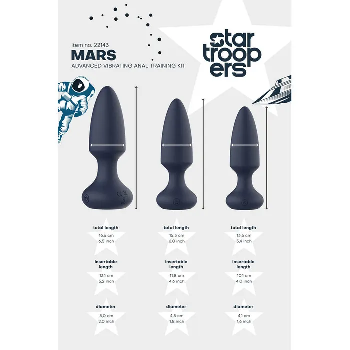 Dream Toys Startroopers Mars Advanced Vibrating Anal Vibe Kit Anal