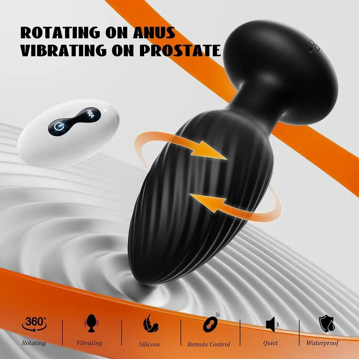 Female Sex Toys ANGELSX 2in1Buttplug mit 7 Dreh und Vibrationsmodi Analvibrator Female Sex Toys ANGELSX 2in1Buttplug mit 7 Dreh und Vibrationsmodi Analvibrator