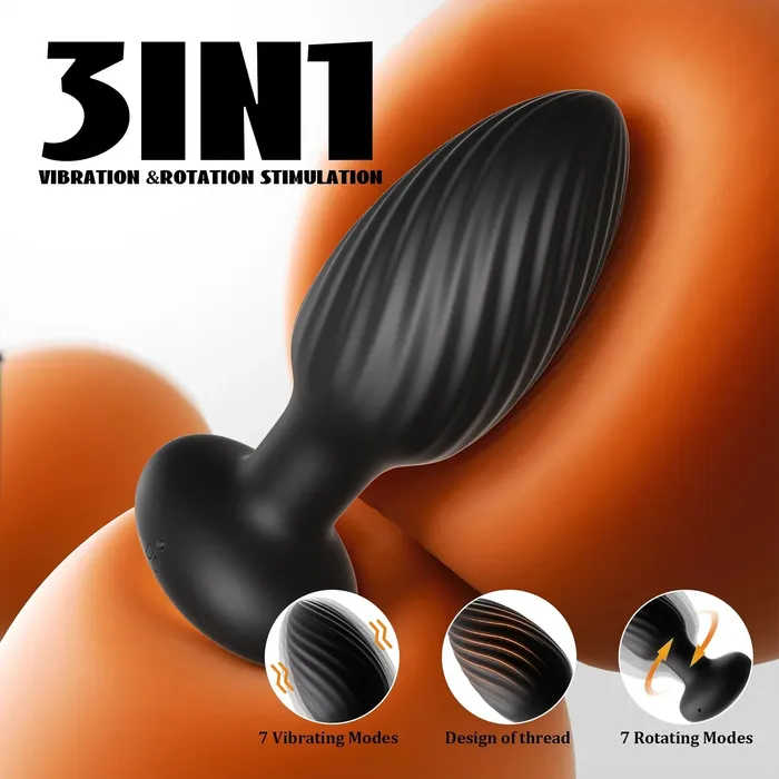 Female Sex Toys ANGELSX 2in1Buttplug mit 7 Dreh und Vibrationsmodi Analvibrator Female Sex Toys ANGELSX 2in1Buttplug mit 7 Dreh und Vibrationsmodi Analvibrator