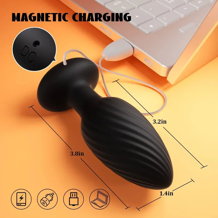 Female Sex Toys ANGELSX 2in1Buttplug mit 7 Dreh und Vibrationsmodi Analvibrator Female Sex Toys ANGELSX 2in1Buttplug mit 7 Dreh und Vibrationsmodi Analvibrator