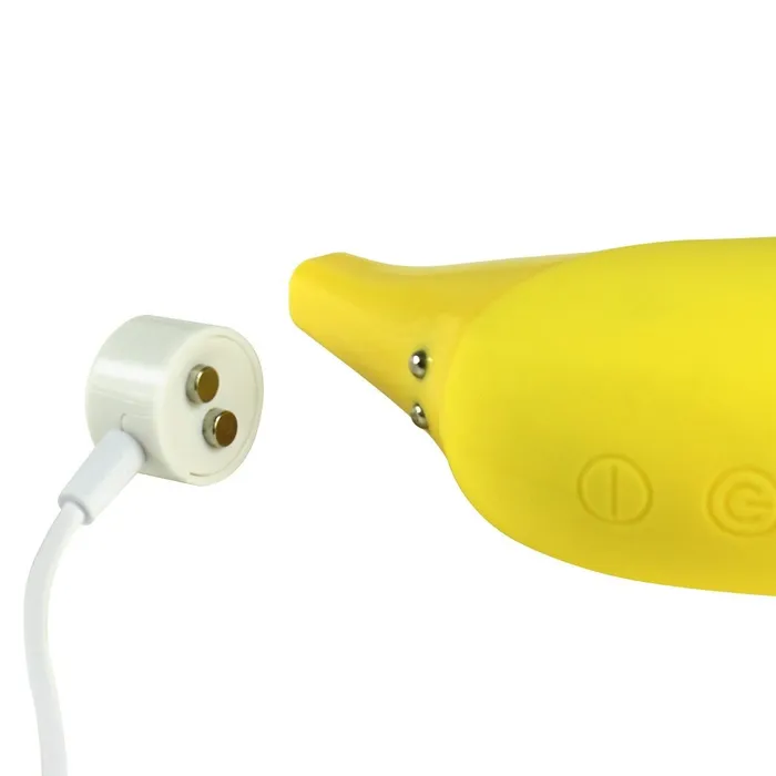Female Sex Toys Kinkstasy The Mellow Yellow Silicone Banana Shaped Discreet Fun Rocking Vibrator