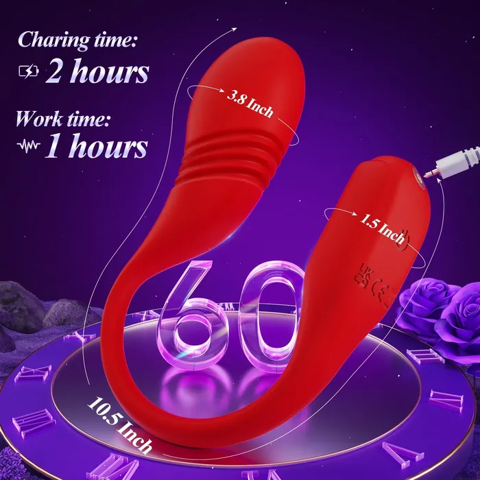 Female Sex Toys Sohimi Euphorisch 2 2 in 1 stoender und vibrierender GPunktVibrator mit AppSteuerung