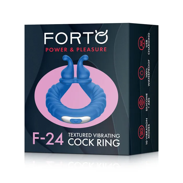FORTO F24 Textured Vibrating CRing FORTO Male Sex Toys