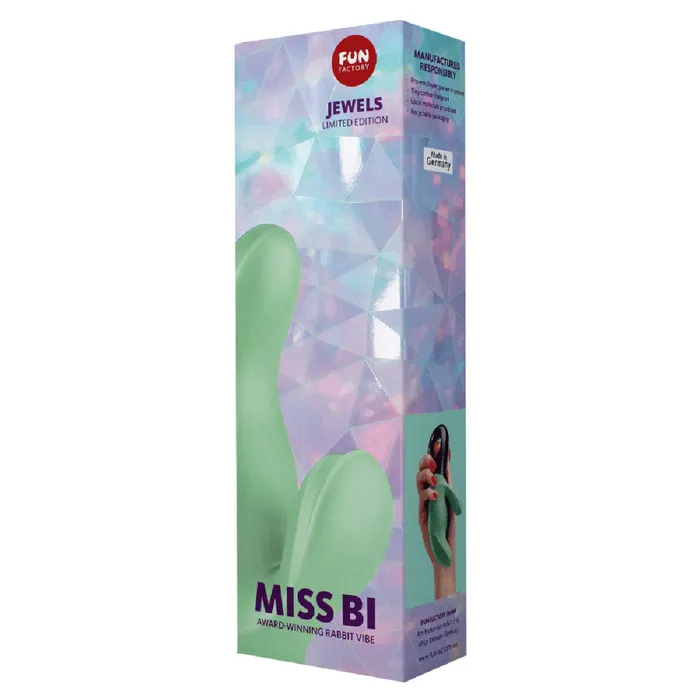 Fun Factory Fun Factory Jewels Miss Bi Jade Rabbit Vibrator Female Sex Toys