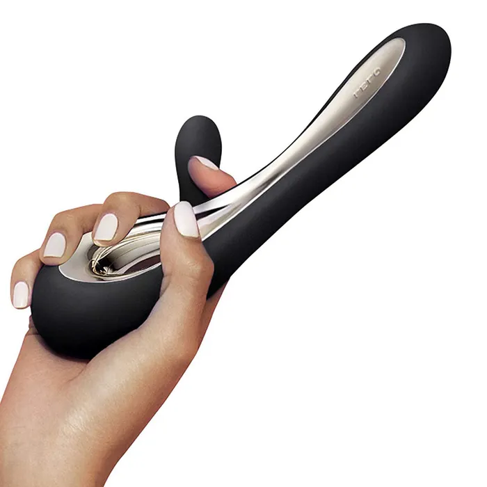 Lelo Vibrators Lelo Soraya 2 Dual Rabbit Vibrator Black Lelo Vibrators Lelo Soraya 2 Dual Rabbit Vibrator Black