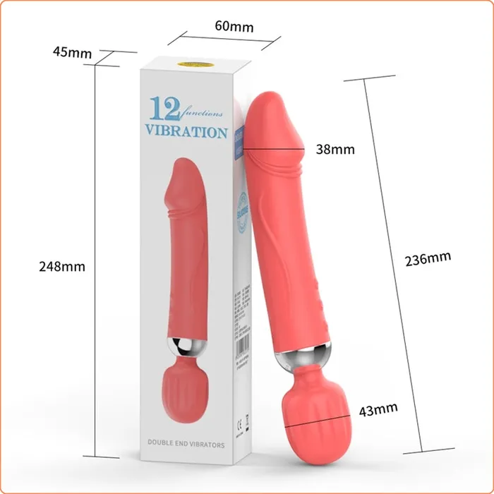 LoveLife SexToys Female Sex Toys Wand Massager With Dildo Head