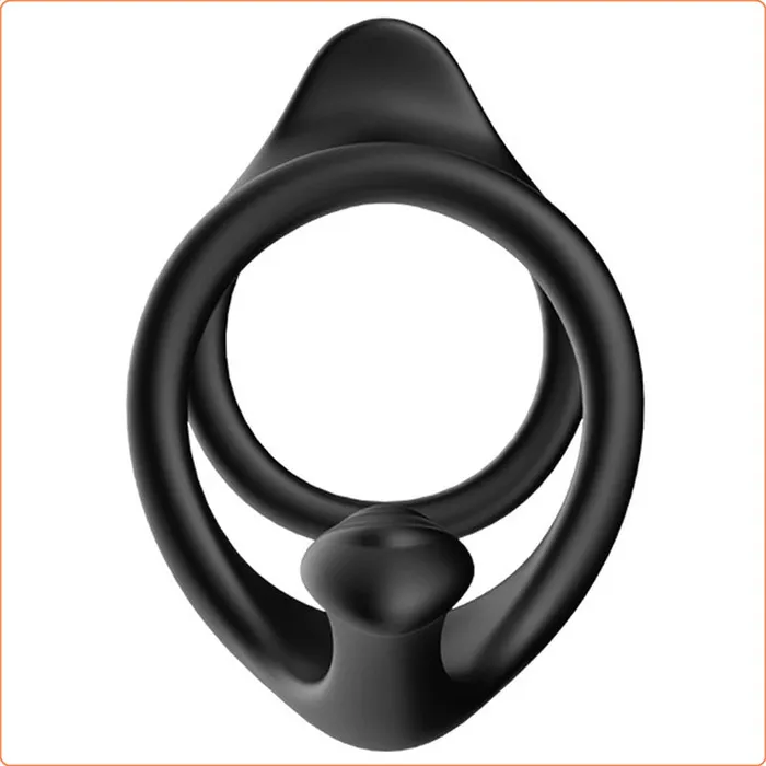 LoveLife SexToys Male Sex Toys Silicone Triangle Penis Ring with Teasing Tail
