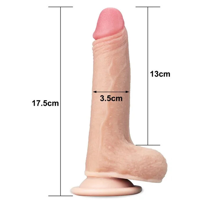 Lovetoy Dildos Lovetoy Sliding Skin Dildo 7 Inch Lovetoy Dildos Lovetoy Sliding Skin Dildo 7 Inch