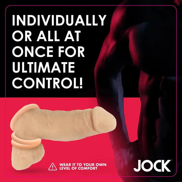 Male Sex Toys Jock Discreet Silicone Cock Ring Set Various Toy Brands