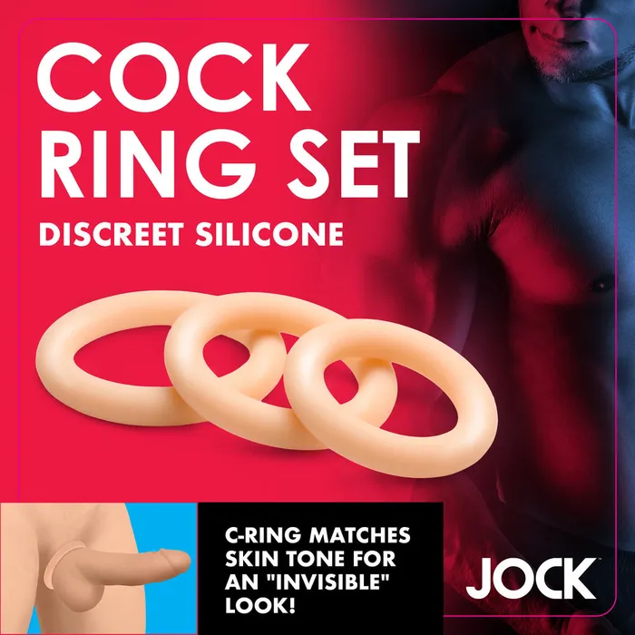 Male Sex Toys Jock Discreet Silicone Cock Ring Set Various Toy Brands