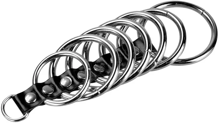 Male Sex Toys Kinkstasy Gates of Hell 7 Rings Cock Chastity Device