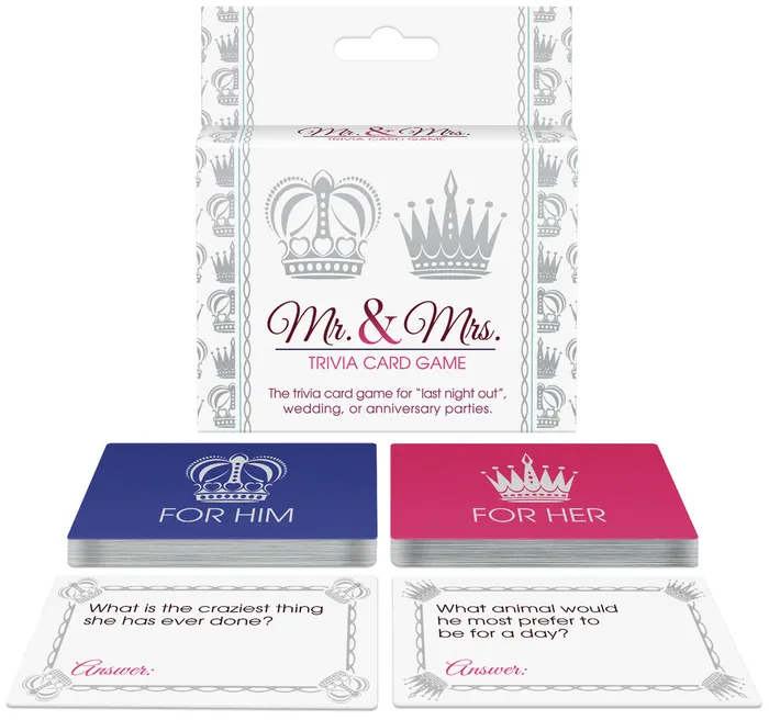 MR MRS TRIVIA CARD GAME Willams Tradeing Company Games