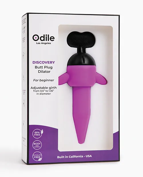 Odile Discovery Tapered Butt Plug Dilator in Purple Odile Anal
