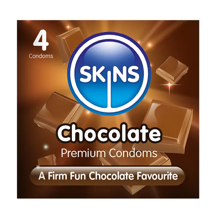 Olivia Ocean Enhancers Skins Condoms Chocolate 4 Pack
