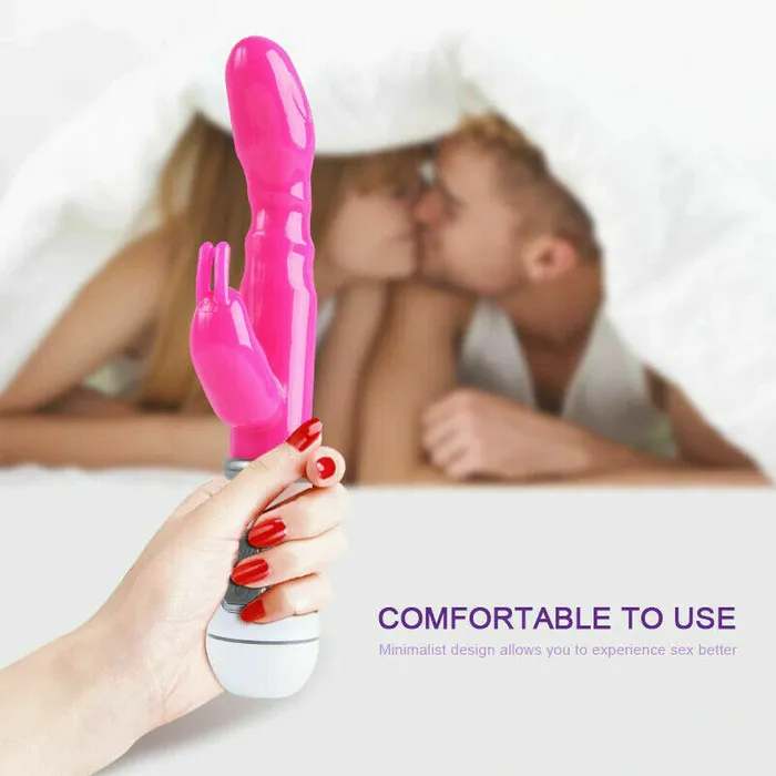 Olivia Ocean Vibrating Multi 12 Speed Rabbit Vibrator G Spot Clitoral Dildo Adult Sex Toy Female Sex Toys