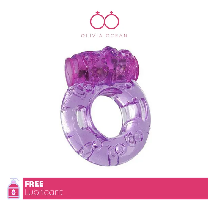 OliviaOcean Male Sex Toys Vibrating Cock Ring it Vibrates Balls or Clitoris with FREE BATTERIES OliviaOcean Male Sex Toys Vibrating Cock Ring it Vibrates Balls or Clitoris with FREE BATTERIES