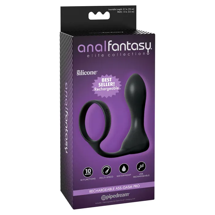 PipeDream Male Sex Toys Anal Fantasy Elite Collection Rechargeable AssGasm Pro
