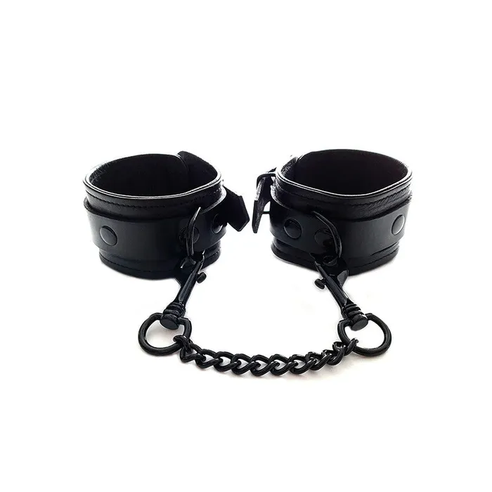 Rouge Garments Restraints Rouge Garments Plain Black Wrist Cuffs