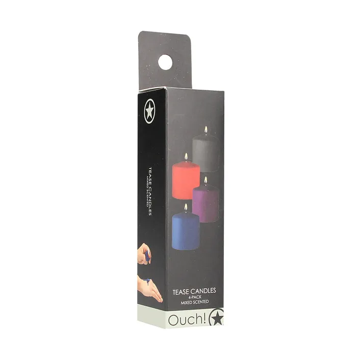 Shots Toys Couples Ouch 4 Pack Of Mixed Scented Tease Candles Shots Toys Couples Ouch 4 Pack Of Mixed Scented Tease Candles