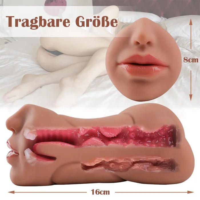 sohimide Male Sex Toys ALLIE Realistische Taschenmuschi mit Mund und Vagina