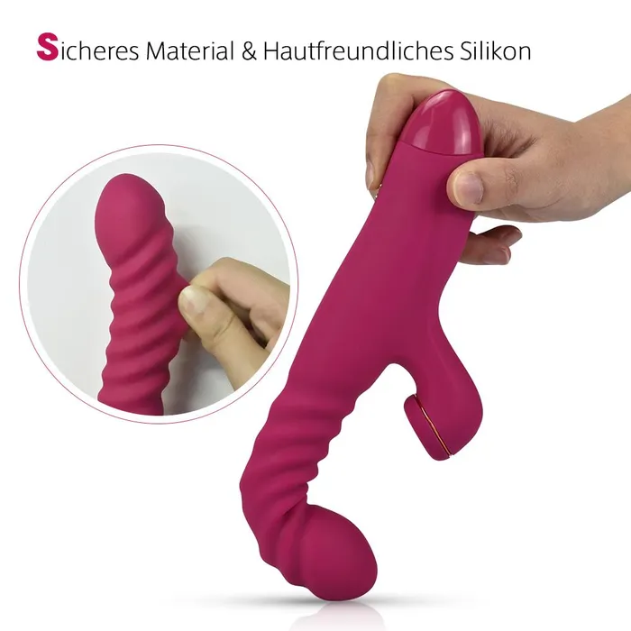 Sohimi Female Sex Toys Mondmia GPunkt Klitoris Vibrator mit Intelligenter Heiz und Teleskopfunktion