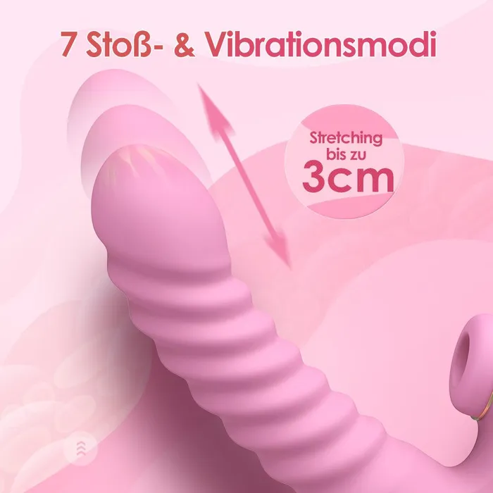 Sohimi Female Sex Toys Mondmia GPunkt Klitoris Vibrator mit Intelligenter Heiz und Teleskopfunktion