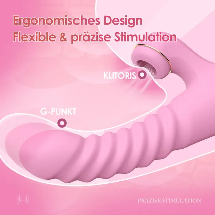 Sohimi Female Sex Toys Mondmia GPunkt Klitoris Vibrator mit Intelligenter Heiz und Teleskopfunktion