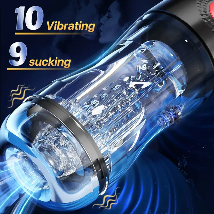 Sohimi Male Sex Toys ELROY Upgraded Suction and Vibration App Control Male Masturbator