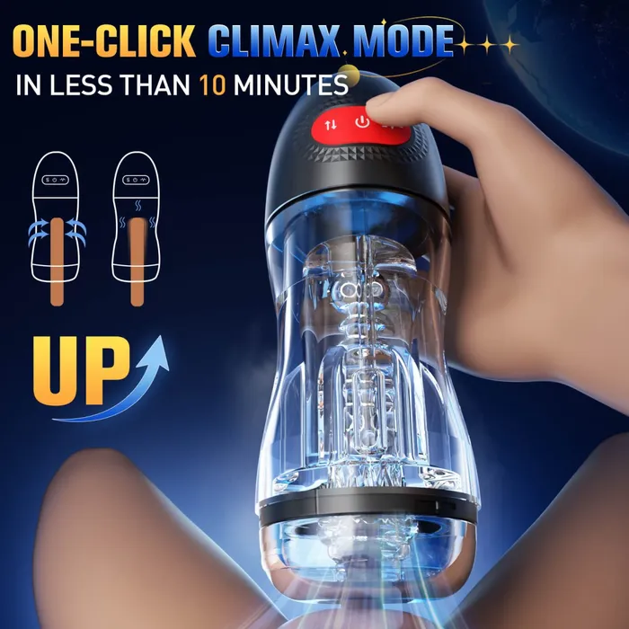 Sohimi Male Sex Toys ELROY Upgraded Suction and Vibration App Control Male Masturbator