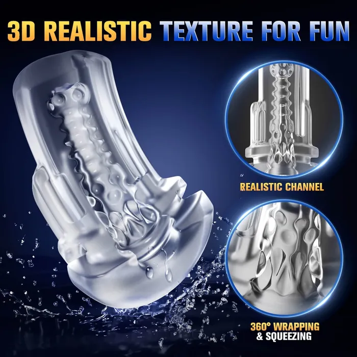 Sohimi Male Sex Toys ELROY Upgraded Suction and Vibration App Control Male Masturbator