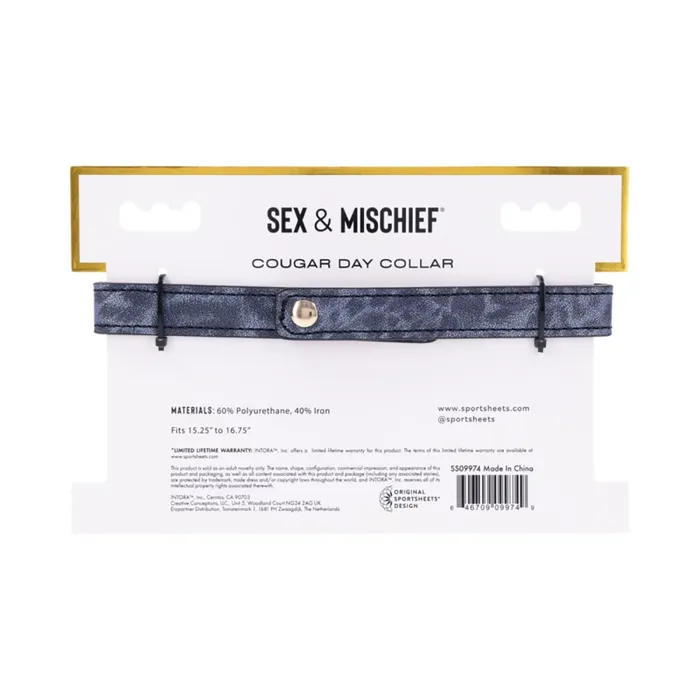 Sportsheets Couples Sex Mischief Cougar Day Collar