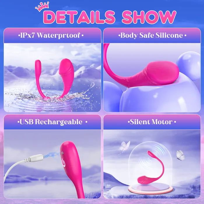 Tragbarer Eiervibrator mit Mehrfachstimulation und AppSteuerung Sohimi Vibrators Tragbarer Eiervibrator mit Mehrfachstimulation und AppSteuerung Sohimi Vibrators