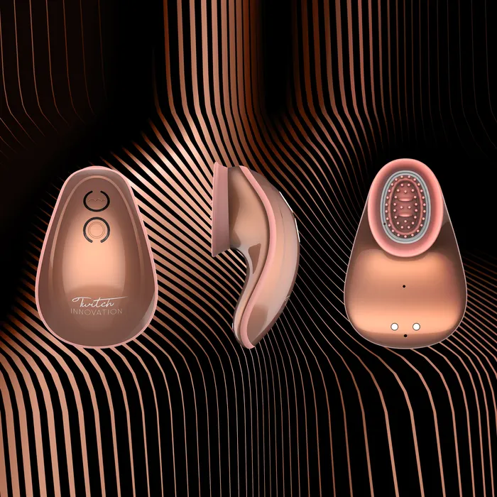 Twitch Rose Gold Hands Free Suction And Vibration Toy Shots Toys Vibrators