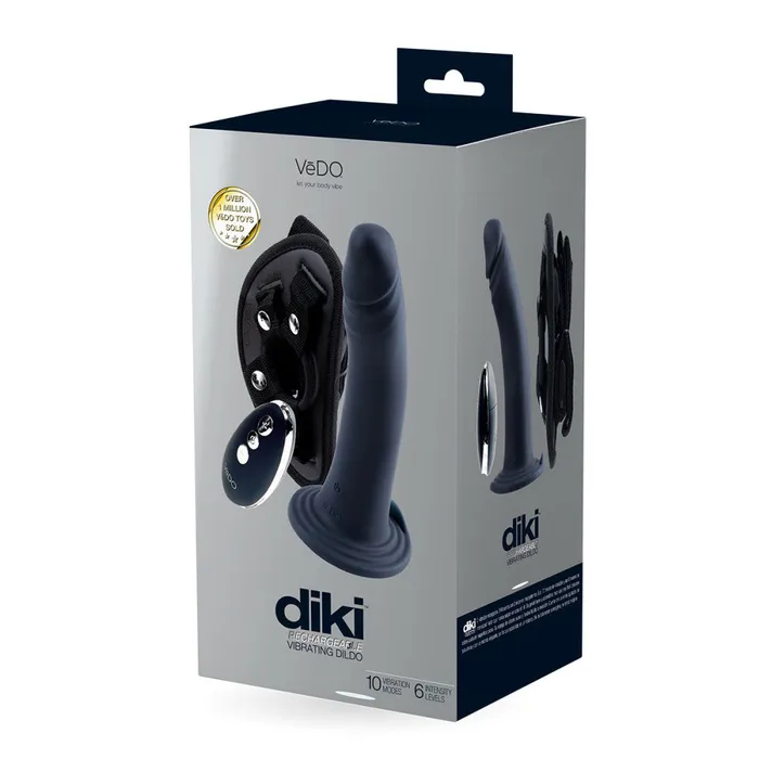 VeDO DIKI Rechargeable Vibrating StrapOn Harness VeDO Female Sex Toys