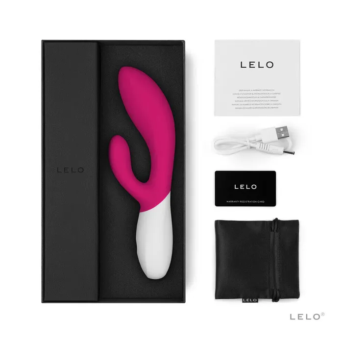 Vibrators Lelo Ina Wave 2 Luxury Rechargeable Vibe Cerise Lelo Vibrators Lelo Ina Wave 2 Luxury Rechargeable Vibe Cerise Lelo