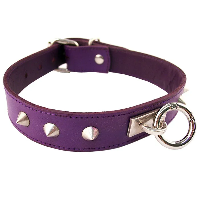 Vibrators Rouge Garments Rouge Garments Purple Studded ORing Studded Collar Vibrators Rouge Garments Rouge Garments Purple Studded ORing Studded Collar