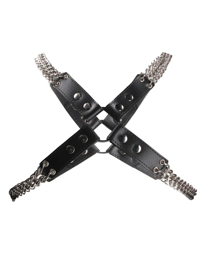 Vibrators Shots Shots Uomo Chain Chain Black BDSM Harness