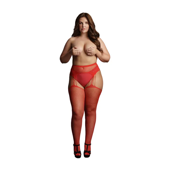 Vibrators Shots Toys Le Desir Suspender Rhinestone Pantyhose Red UK 14 to 20 Vibrators Shots Toys Le Desir Suspender Rhinestone Pantyhose Red UK 14 to 20