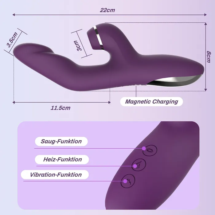 Vibrators Sohimi Fenado Vibratoren fr Sie Klitoris und Gpunkt mit Heizung Saugen