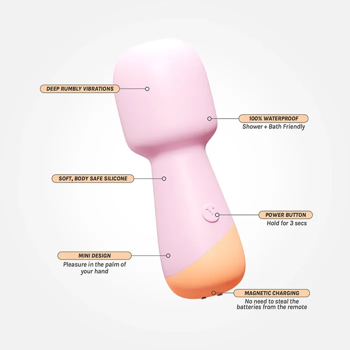 VUSH Peachy Mini Wand VUSH Vibrators