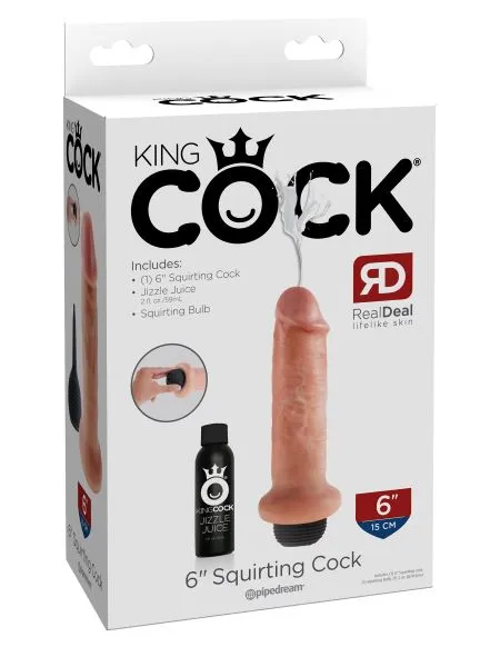 Willams Tradeing Company Dildos KING COCK 6 IN SQUIRTING COCK LIGHT